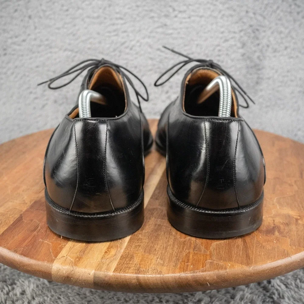 Miguel Angel Mens Black Leather Crocodile Oxford Shoes Size 13 M‎